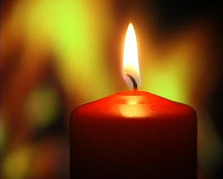 Candle in front of fireplace 库存影片 273062