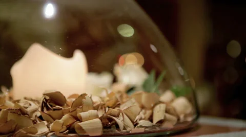 Candle in Glass Container Video stock 36051922