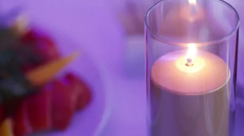 Candle in glass Video stock 39849286