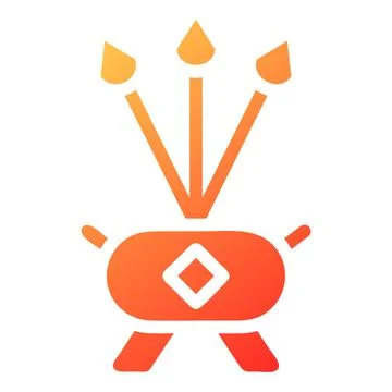 Candle gradient solid illustration vector and logo Icon new year icon perfect 库存插图