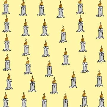 Candle halloween background Illustrazione stock
