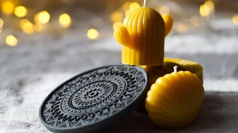 Candle holder Foto stock