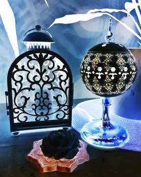 A candle holder Foto stock