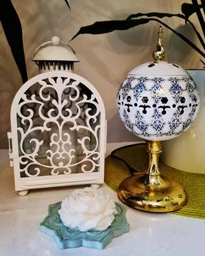 A candle holder Foto stock