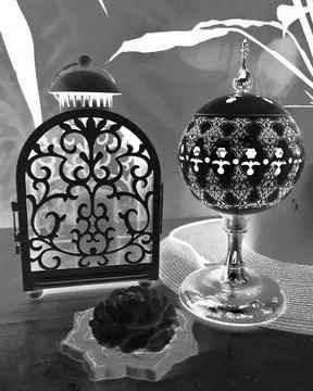 A candle holder Foto stock