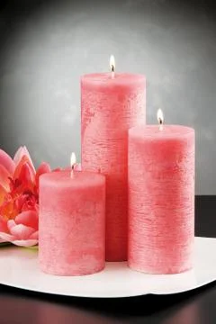 Candle home Stock Photos