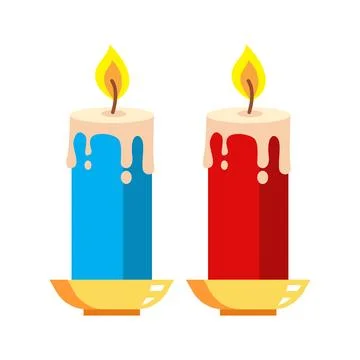 Candle icon. Candle Vector isolated Stock Illustration