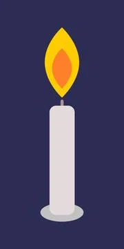 Candle Icon (Dark). Stockillustratie
