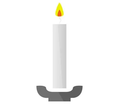 Candle icon illustrated in vector on white background candle icon illustra... Stock Photos