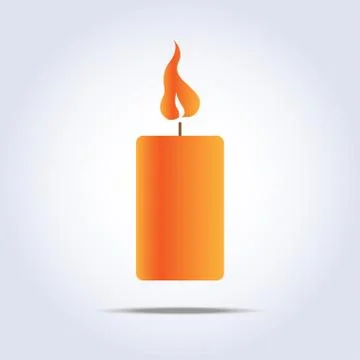 Candle icon Stock Illustration