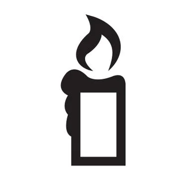 Candle icon Stock Illustration