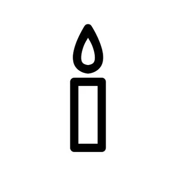 Candle Icon Stock Illustration