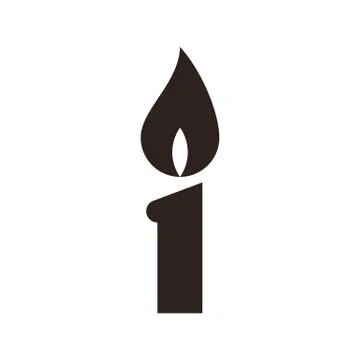 Candle icon Illustrazione stock