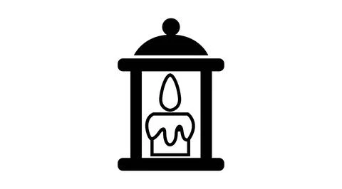 Candle Icon. Stock Illustration