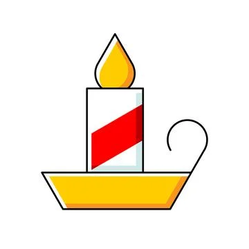 Candle icon Stock Illustration