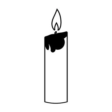 Candle icon Stock Illustration