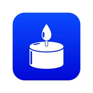 Candle icon, simple black style Stockillustratie