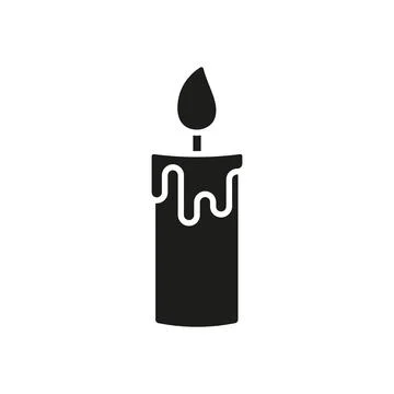 Candle icon vector basic design simple and modern Stock Illustration