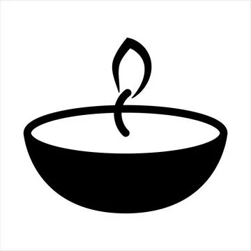 Candle icon. Vector illustration isolated on white Stock Illustration