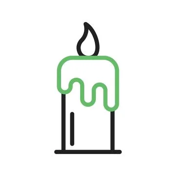 Candle icon vector image. Illustrazione stock