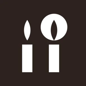 Candle icons Stock Illustration