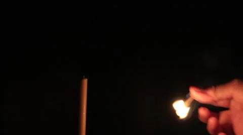 Candle ignition Video stock 48564423