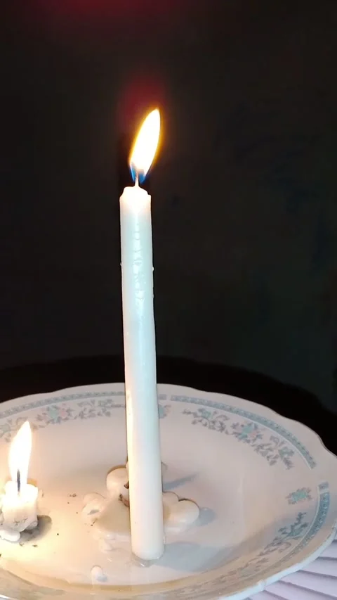 The candle that illuminates the darkness Stock Footage 212821537