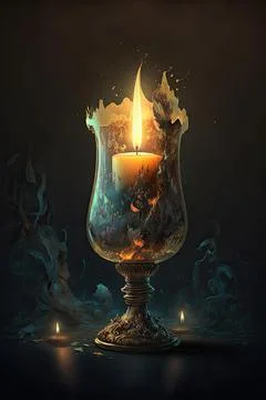 Candle of invocation Stock Illustration
