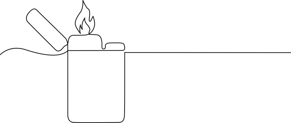 Candle in a jar Vector Stockillustratie