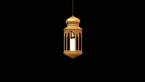 Candle lantern animation Stock Footage 233939215