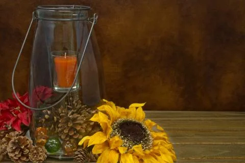 Candle Lantern Copy Space Stock Photos