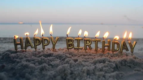 Candle On The Beach Stock Photo, Picture and Royalty Free Image