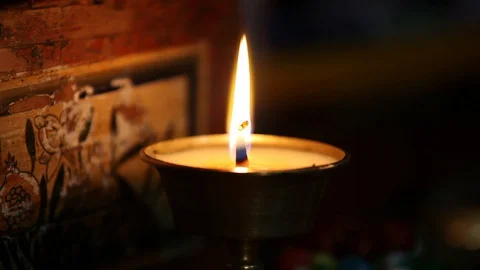 Candle Light 2 Stock Footage 128029270