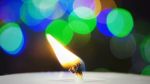 Candle Light and Bokeh 2 Stock Footage 104115893