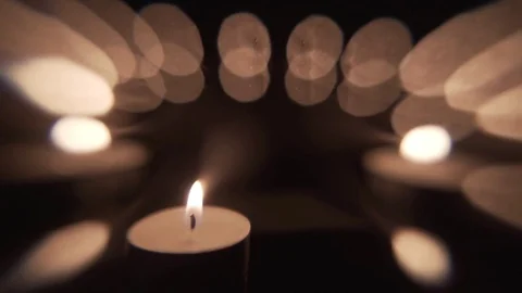 Candle Light Backdrop Background Stock Footage 72488641