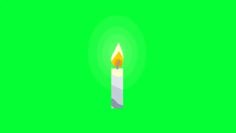 Candle light background and 2d animation, candlelight burning Stock Footage 245750829