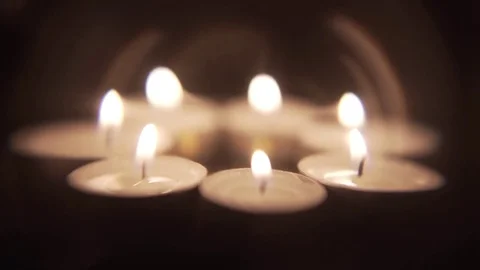 Candle Light Background Stock Footage 72489280