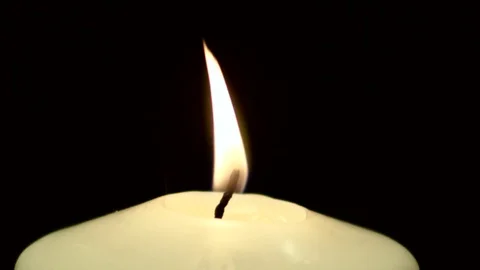 Candle light blow out shot on R3D Epic super slow motion Stock Footage 74146553