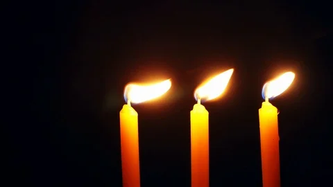Candle light on dark background. Stock Footage 123153888