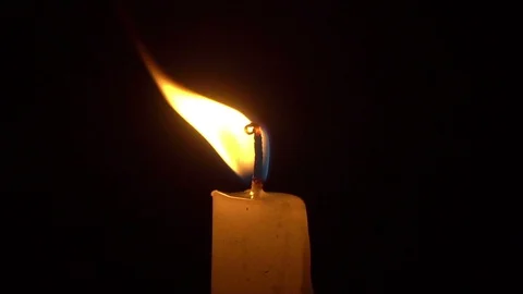 Candle light on dark background Stock-Footage 128229705