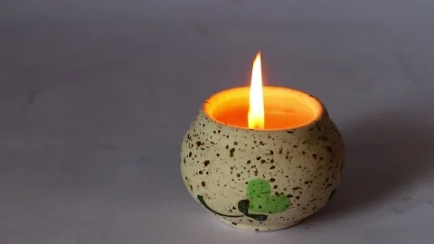 Candle light in dark background Stock Footage 130892208