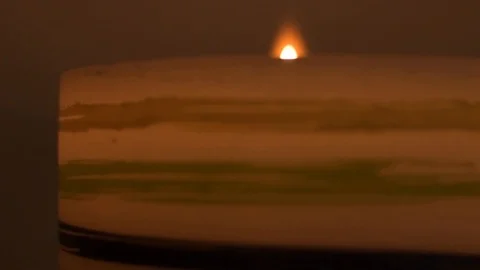 Candle light in the dark Stock Footage 123163496