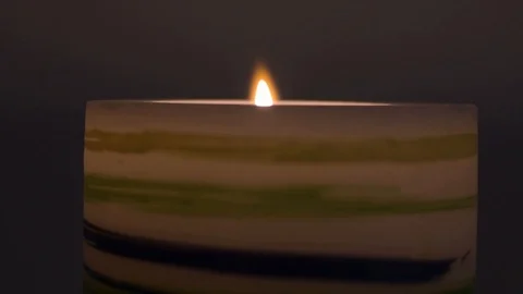 Candle light in the dark Stock Footage 123163513