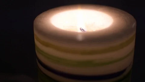 Candle light in the dark Stock Footage 123163544