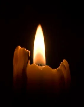Candle light in the dark Stock Photos