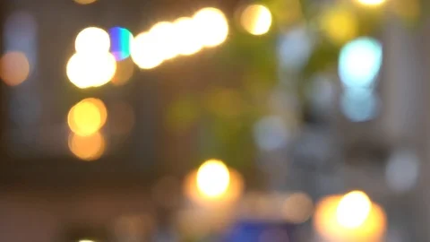 Candle light dining room Stock Footage 91307778