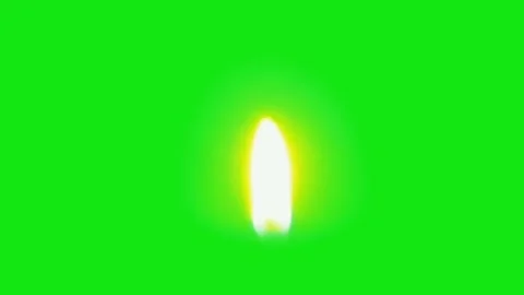 Candle Light fire flame Green Screen stock video Stock Footage 261198267