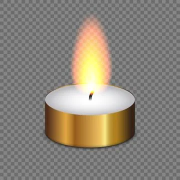 Candle light flame isolated 스톡 일러스트