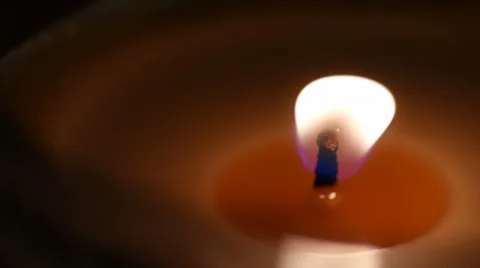 Candle Light Flame Macro Stock-Footage 65260995