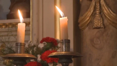 Candle light Stock Footage 79736210